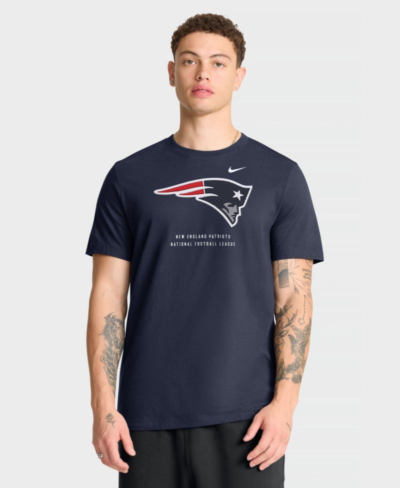 Men's New England Patriots Crewneck Short-Sleeve T-Shirt