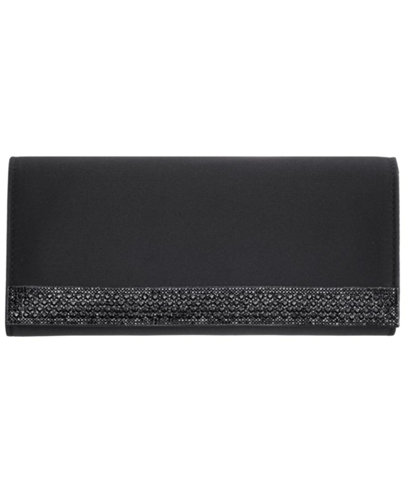 Aurella Crystal Trim Small Flap Clutch Handbag