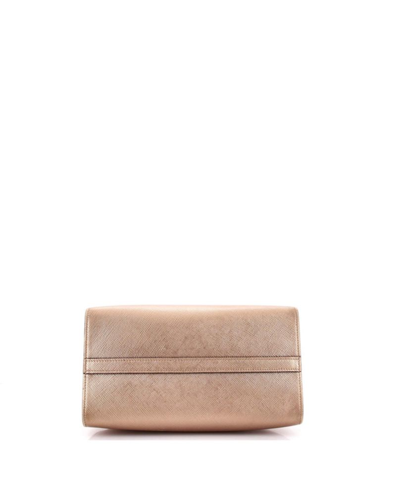 Small Monochrome Tote Saffiano with City Calf