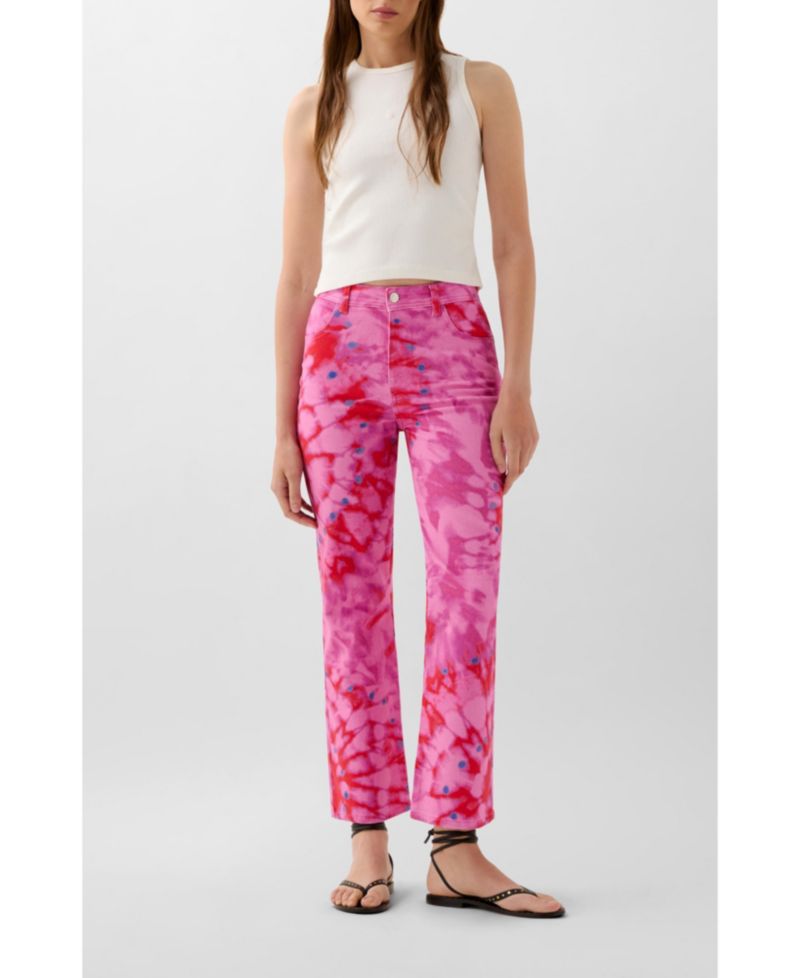 Women's Summer Print Denim Pant
