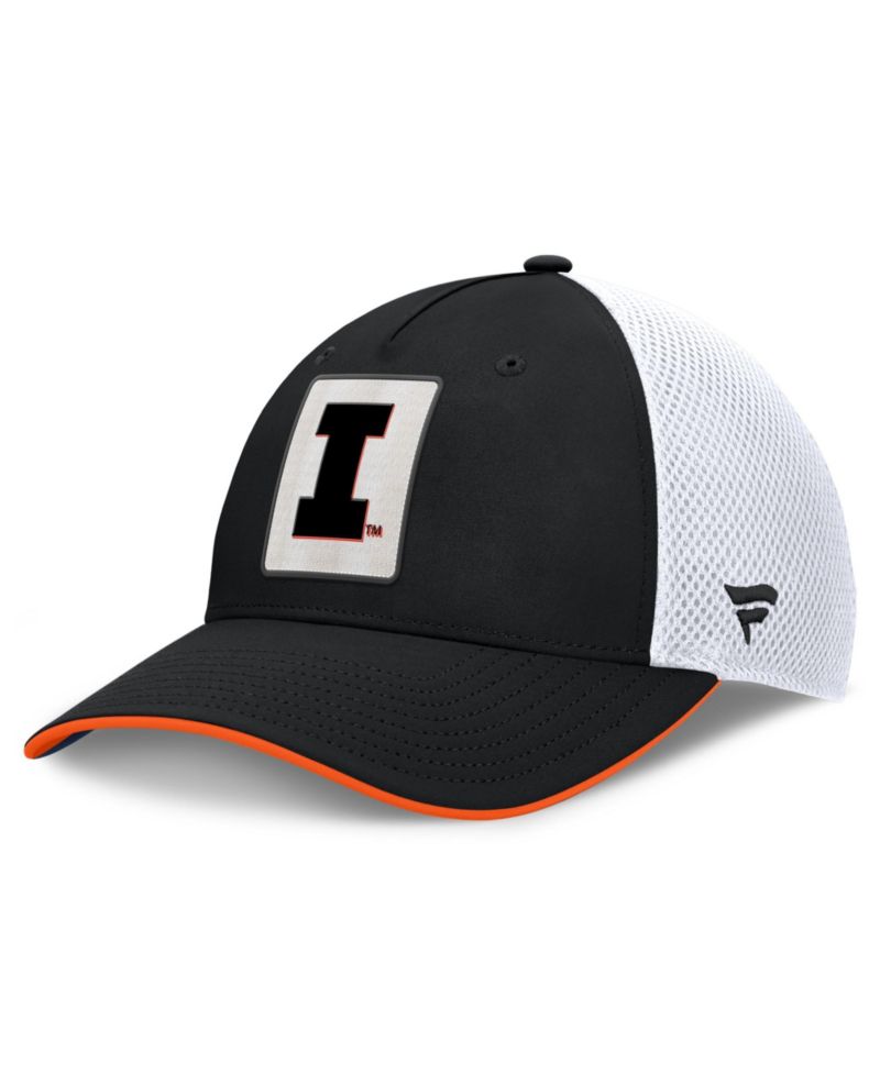 Men's Black Illinois Fighting Illini 5-Panel Matter Flex Hat