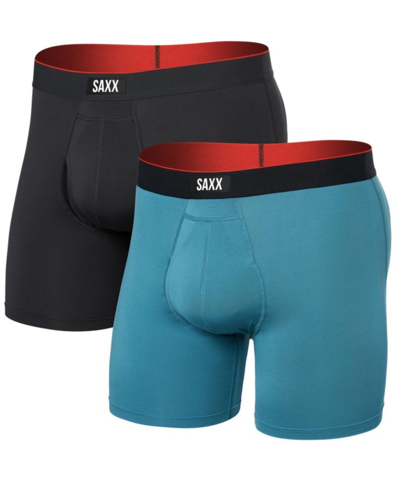 Men's Multi-Sport 2-Pack Solid Mesh Boxer Briefs
