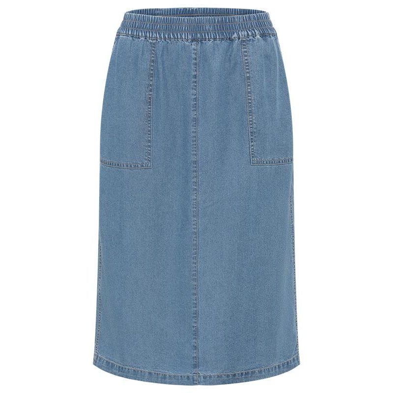 Women's Soft Denim Pull-On Skirt