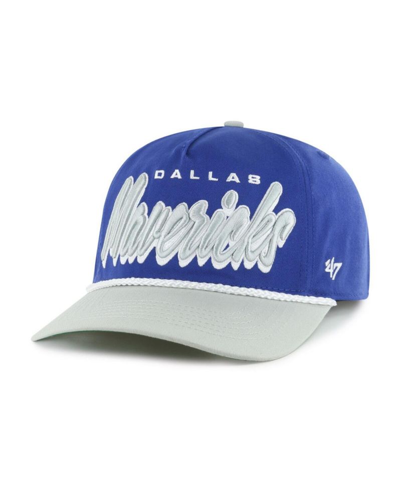 '47 Men's Blue/Gray Dallas Mavericks Drop Shadow Rope Hitch Adjustable Hat