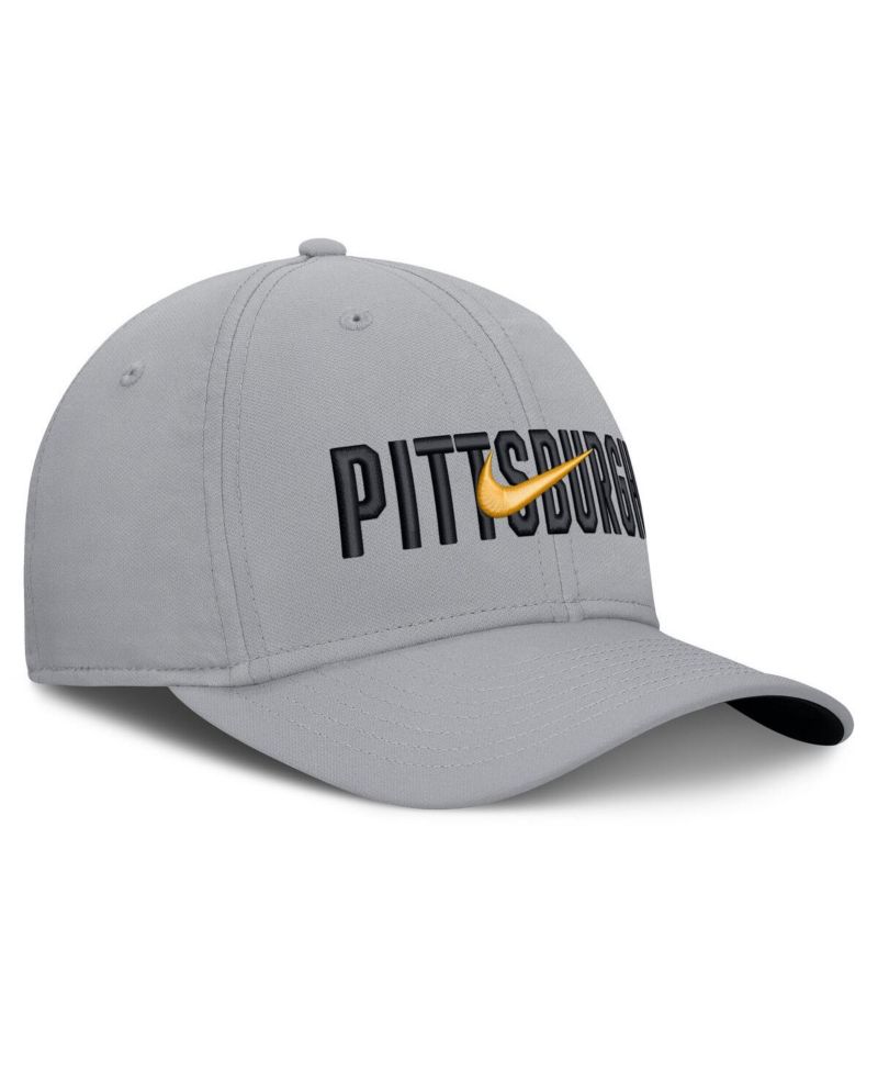Men's Gray Pittsburgh Pirates Primetime Rise Dri-FIT Flex Hat