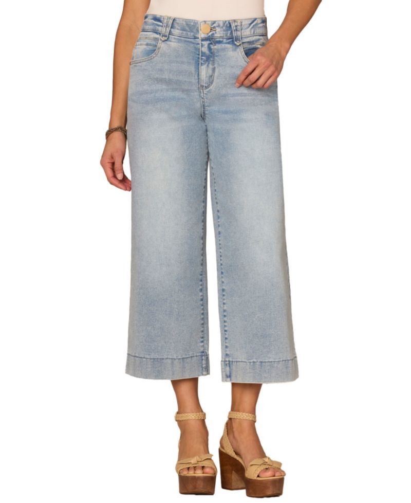 Women's Cropped Wide-Leg Jeans