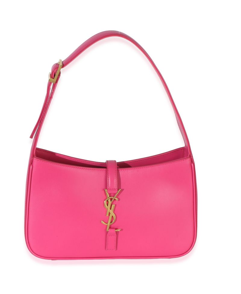 Pink Smooth Calfskin Le 5 7 Small Hobo