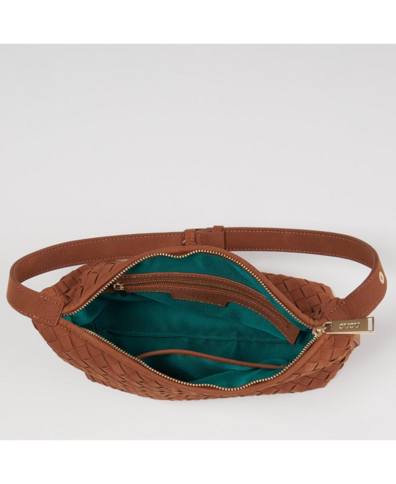 Denva Denim Baguette Shoulder Bag for Women East West Handbag Buckle Detail Casual Chic Everyday Purse
