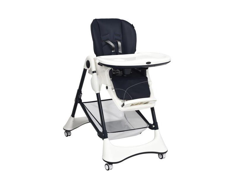 A-Shaped High Chair with 4 Lockable Wheels