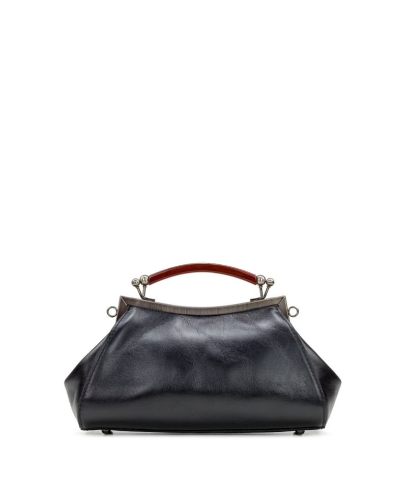 Kelmscott Small Leather Frame Crossbody Bag