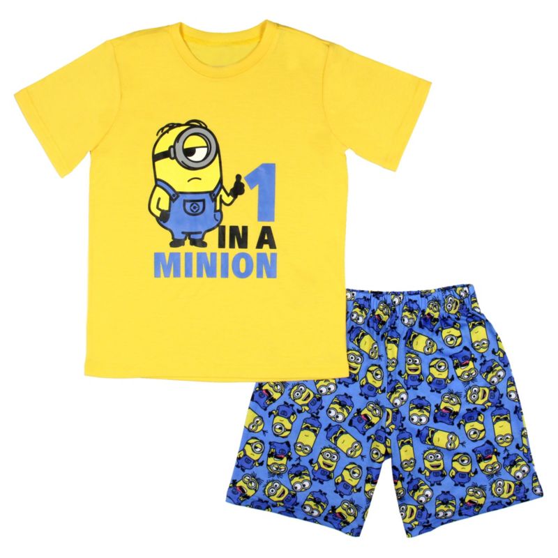 Boys' Minions 1 In A Minion Kids 2PC Pajama Set
