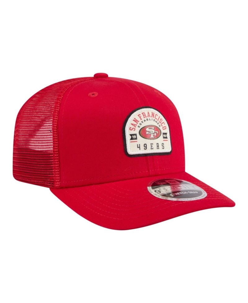 Men's Scarlet San Francisco 49ers Contest 9SEVENTY Adjustable Trucker Hat