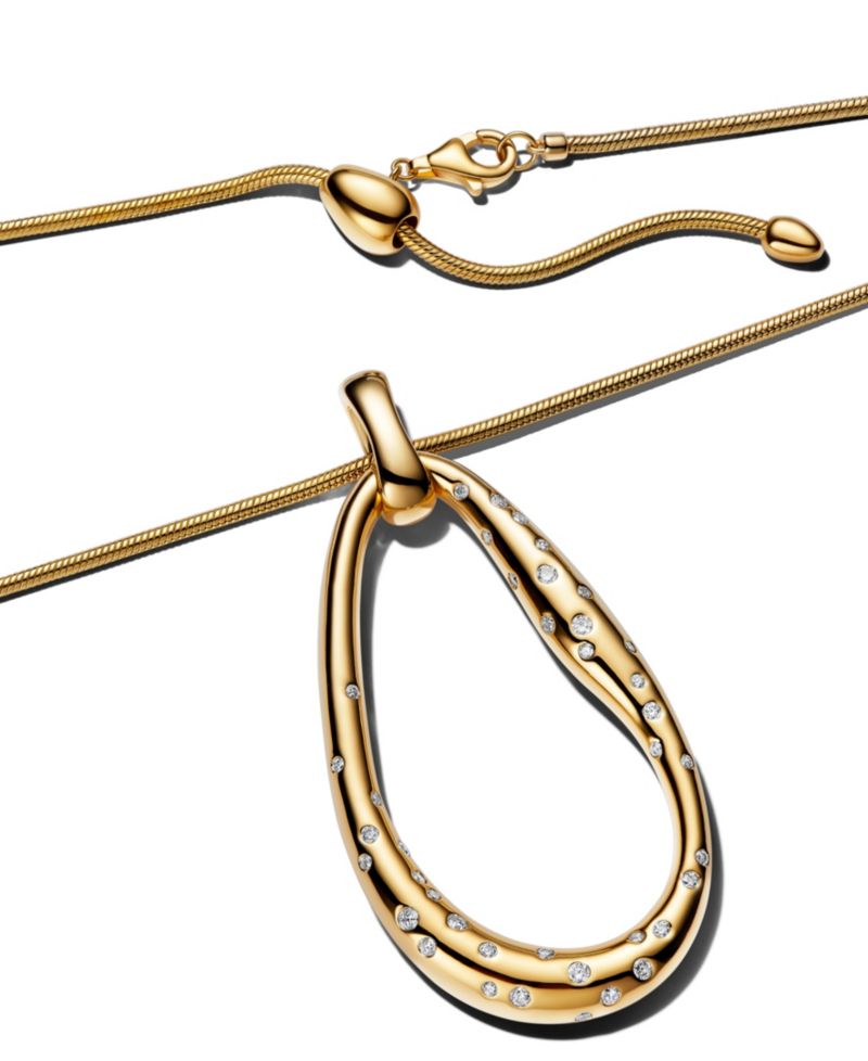 Stone-Set Statement Pendant Necklace