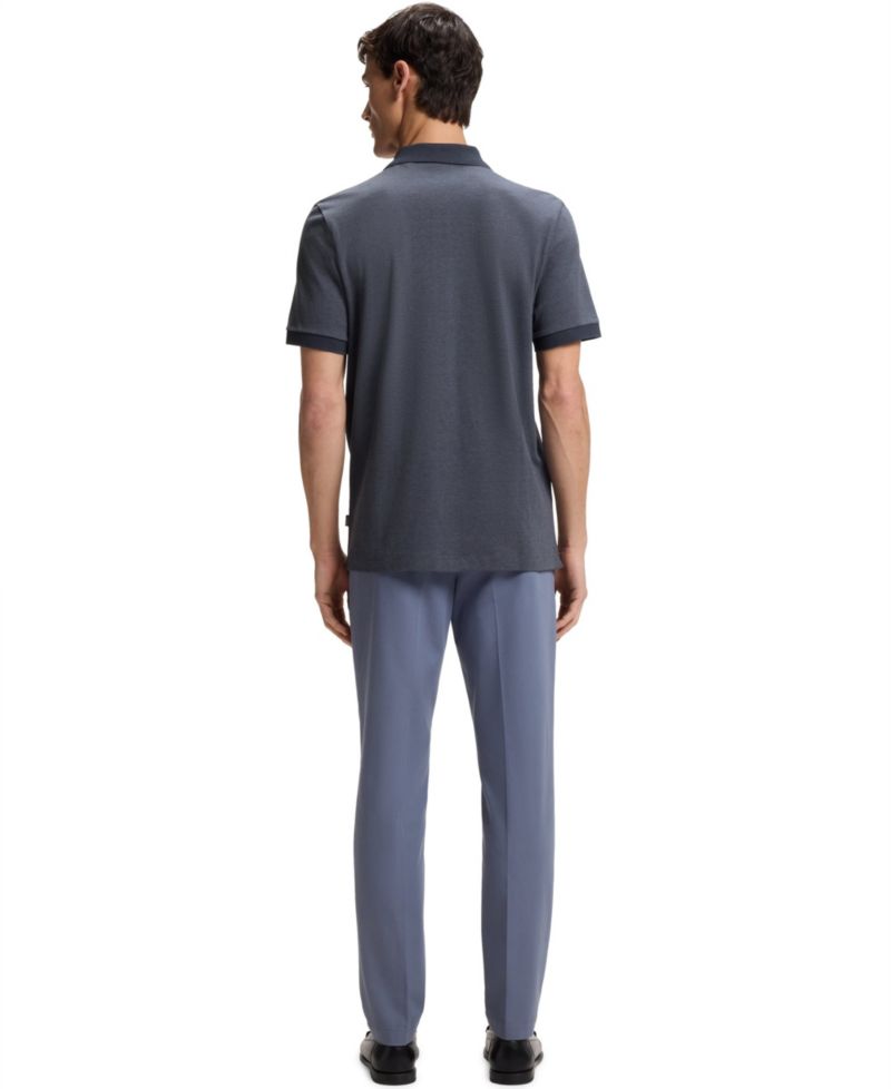 Men's Bubble-Structure Cotton Regular-Fit Shirt