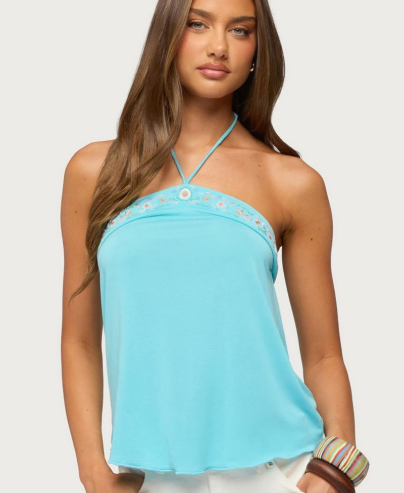 Women's Thayer Beaded-Halter Top