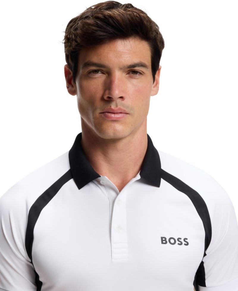 Men's Active Quick-Dry Stretch Slim-Fit Polo Shirt
