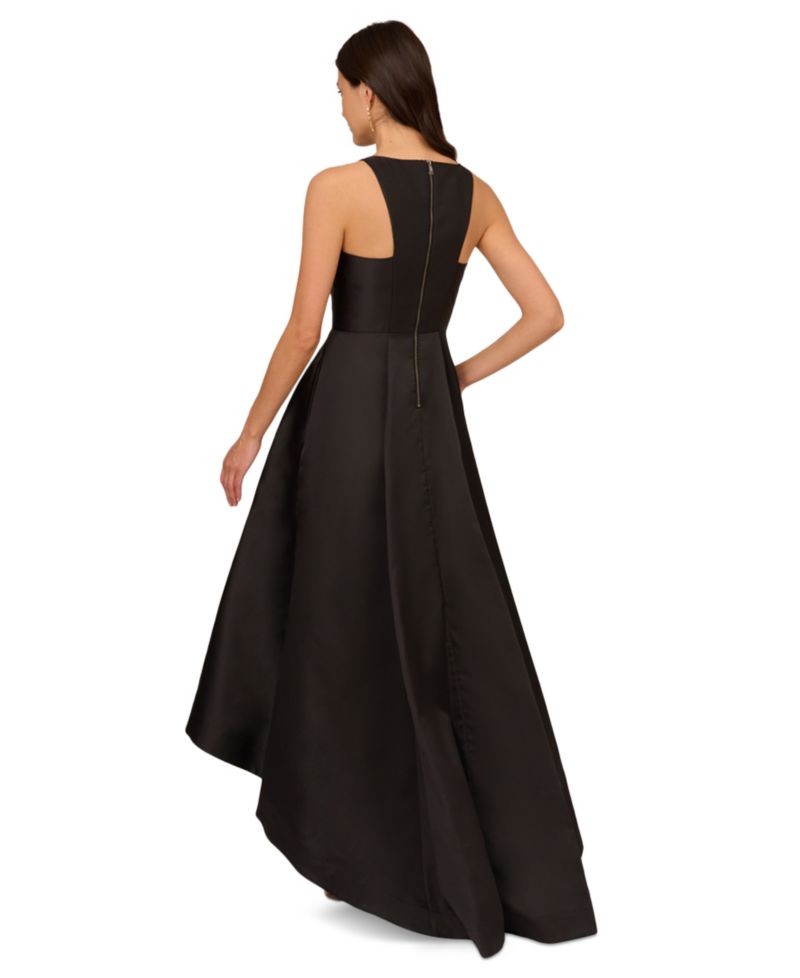 Women's High-Low Mikado Sleeveless Gown