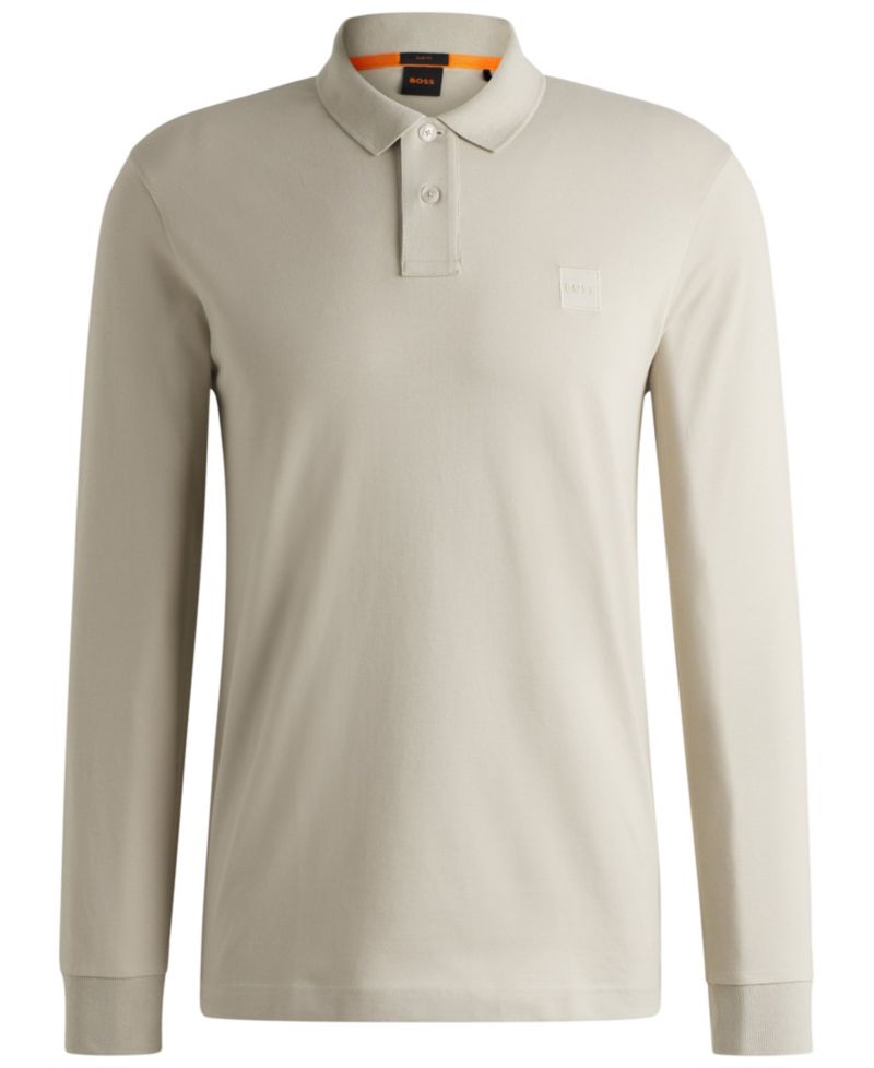 Men's Logo Patch Slim-Fit Polo