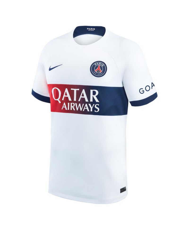 Men's Achraf Hakimi White Paris Saint-Germain 2023/24 Away Stadium Replica Player Jersey