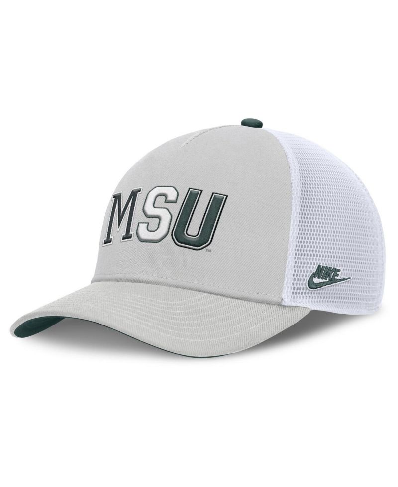 Men's and Women's Gray Michigan State Spartans 2026 Basketball Refresh 5-Panel Rise Trucker Hat