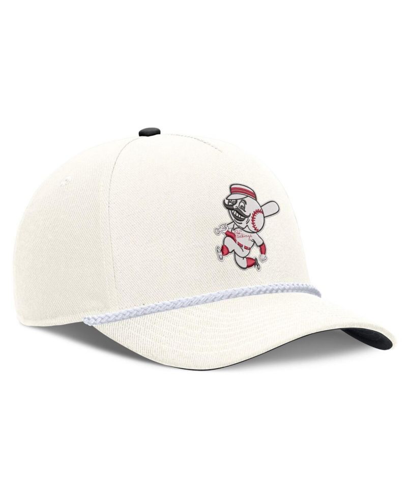 Men's Cream Cincinnati Reds Cooperstown Rise Adjustable Hat