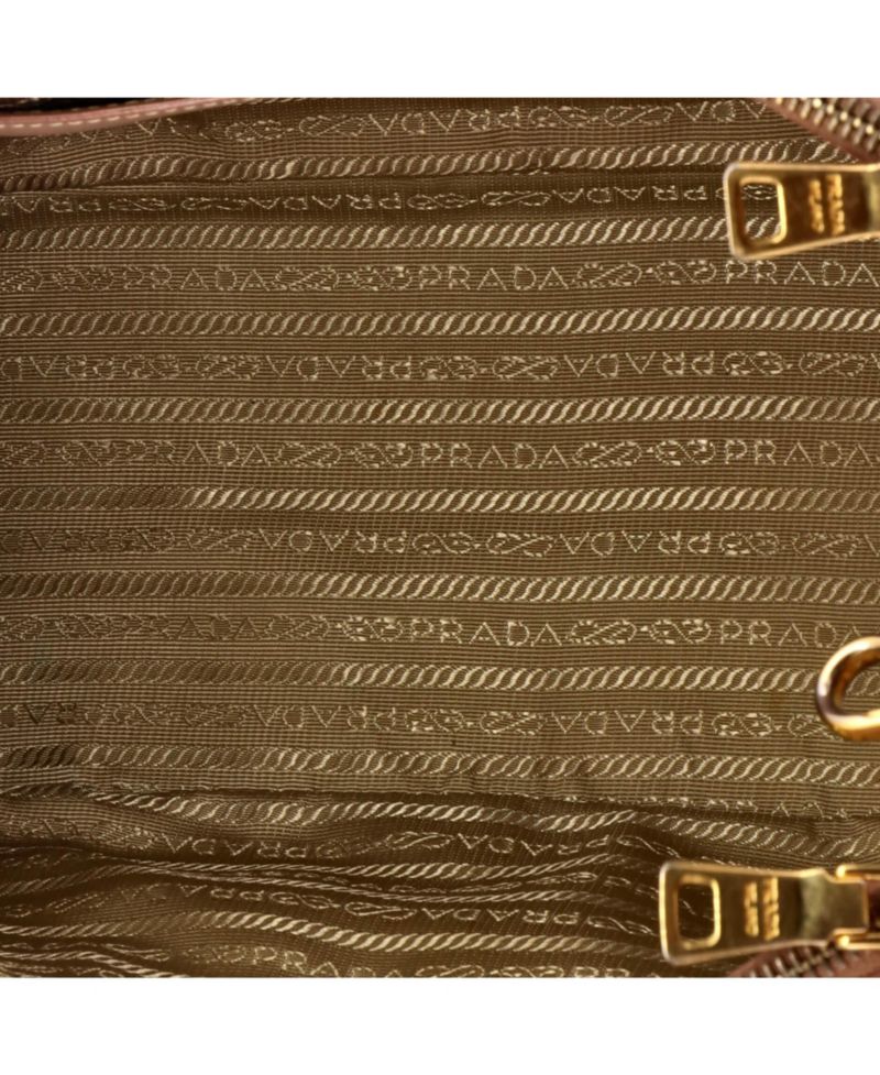 Medium Double Zip Lux Tote Saffiano Leather