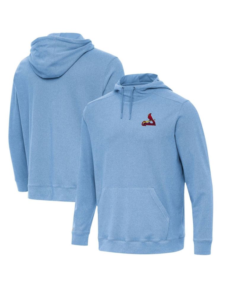 Men's Heather Powder Blue St. Louis Cardinals Cloud Pullover Hoodie