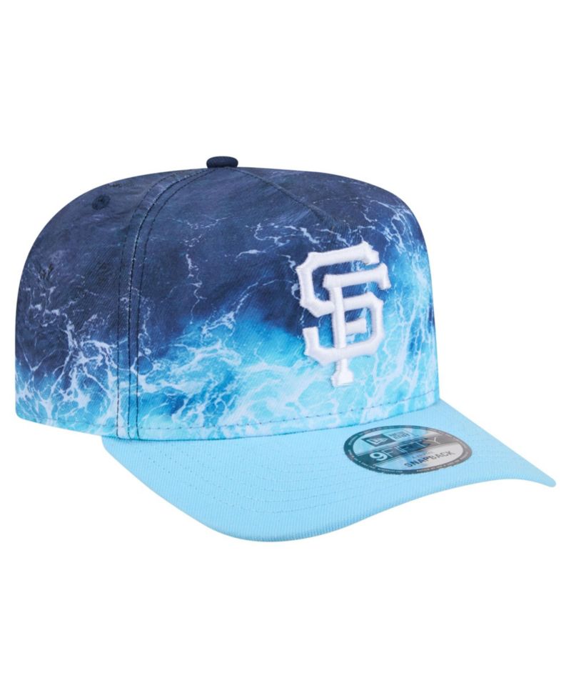 Men's Light Blue San Francisco Giants Deep Water Pre-Curved 9FIFTY A-Frame Snapback Hat