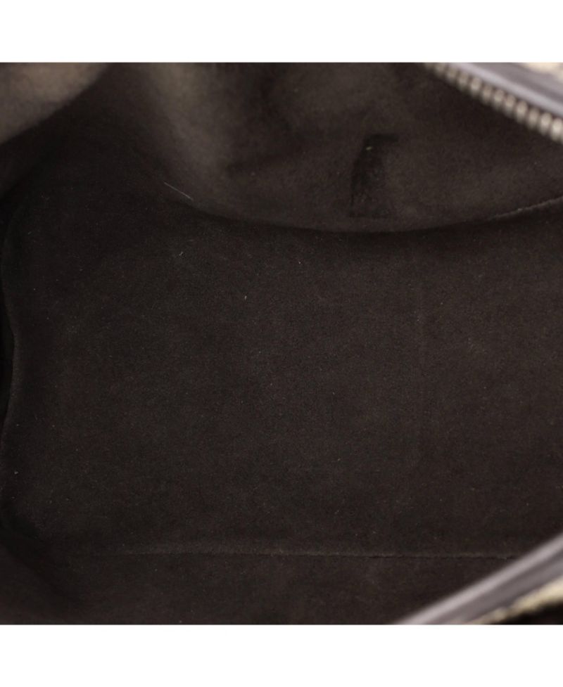 Small Convertible Zip Tote GG Coated Canvas with Leather