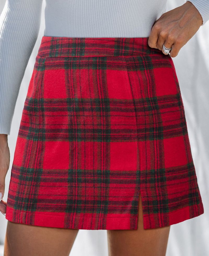 Women's Out of Your League Plaid Mini Skirt