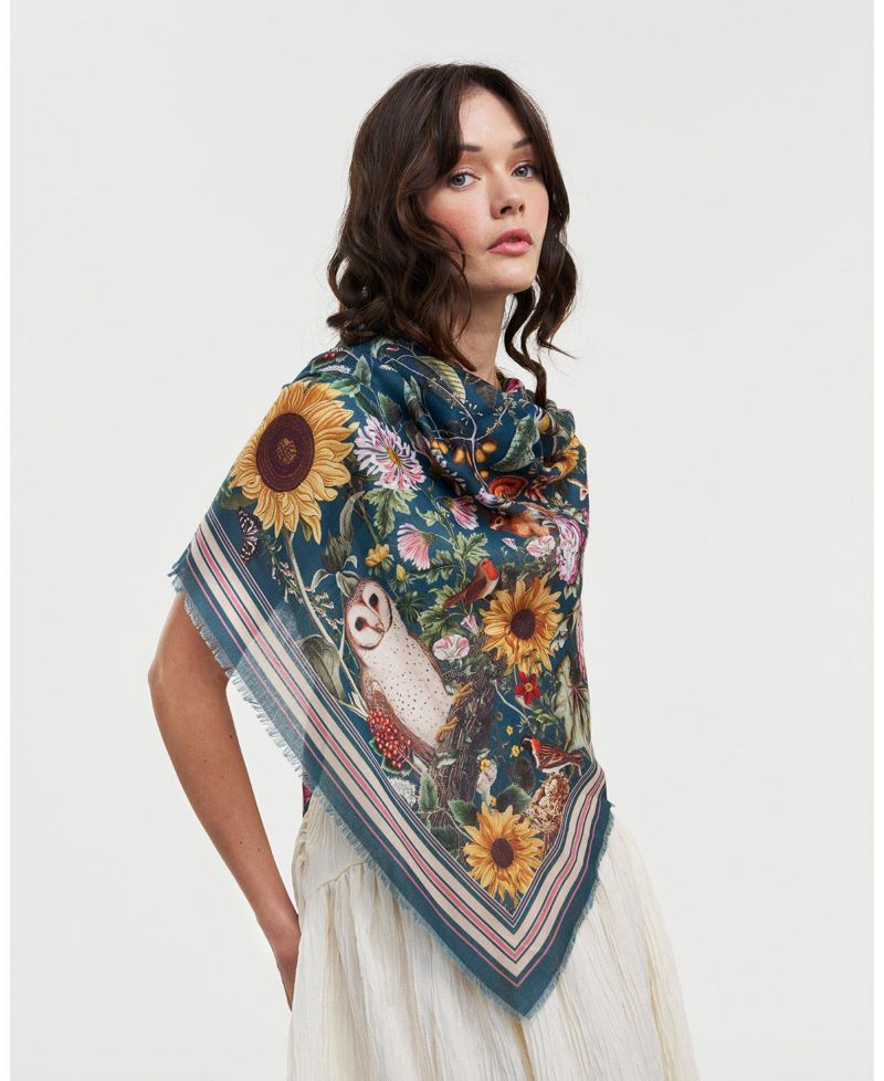 Women's Botanical Long Scarf