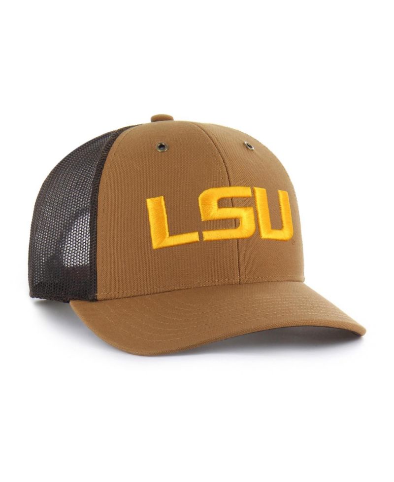 X Carhartt Men's and Women's Brown LSU Tigers Trucker Adjustable Hat