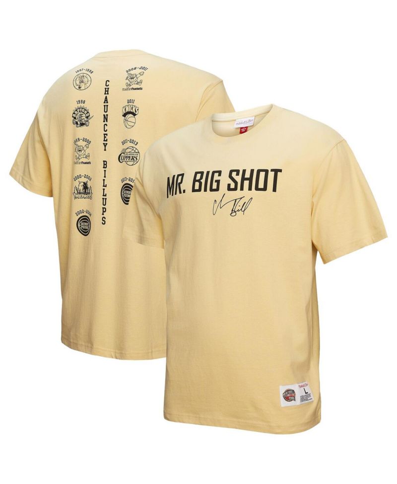 Men's Chauncey Billups Cream Detroit Pistons Premium T-Shirt