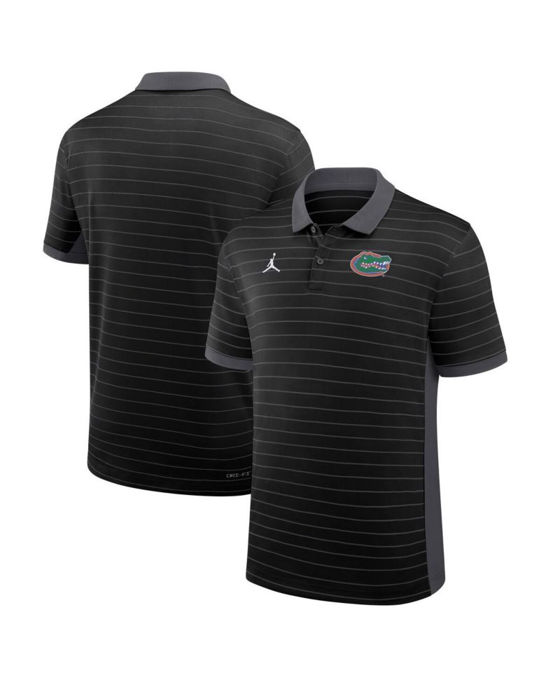 Men's Black Florida Gators 2025 Early Season Coaches Sideline Victory Stripe Performance Polo Shirt