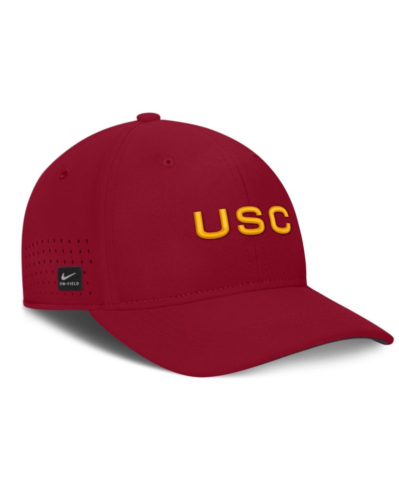 Men's Crimson USC Trojans Gameday Aerobill Swooshflex Dri-FIT Hat