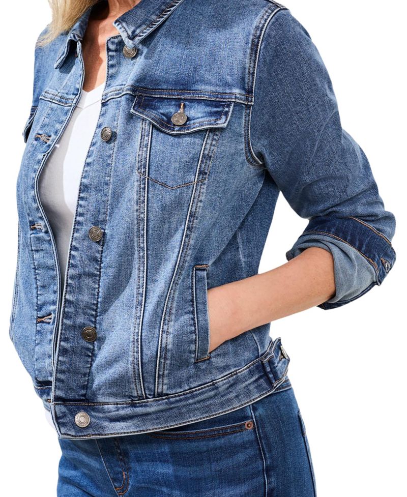 Women's Classic Fit Stretch Denim Jacket