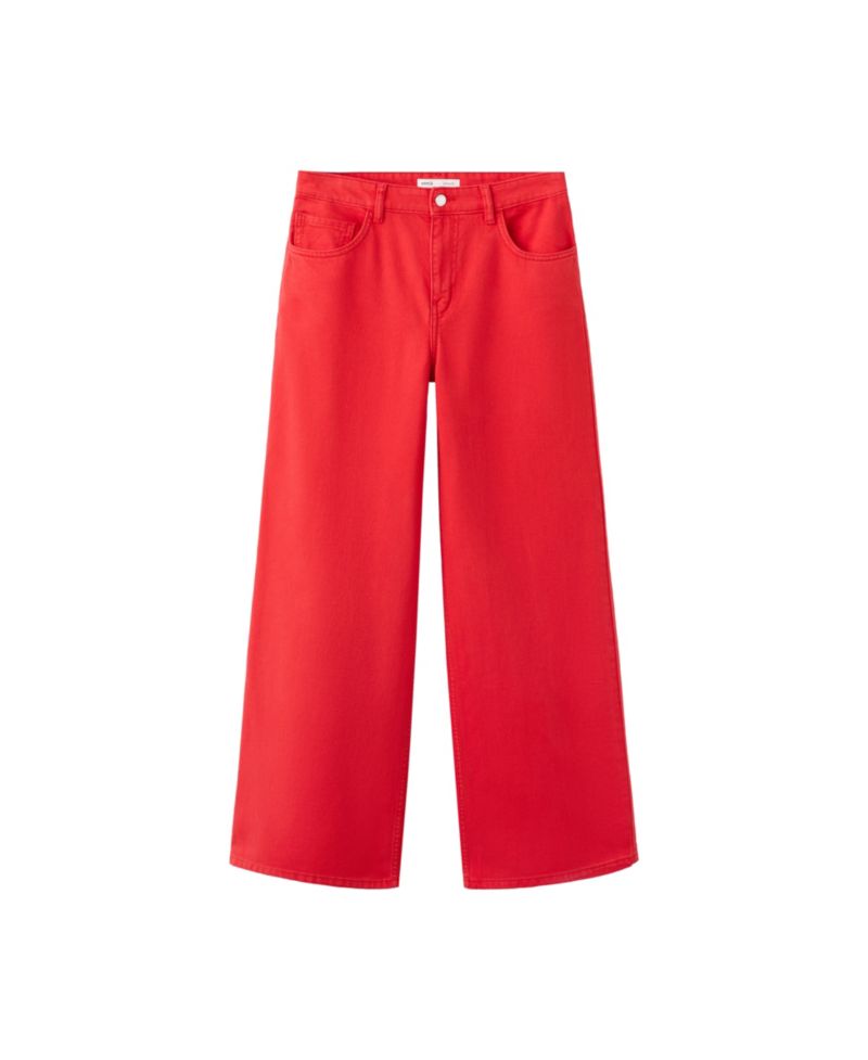 Women's Low-Rise Wide-Leg Colored Jeans, 32.09" Inseam