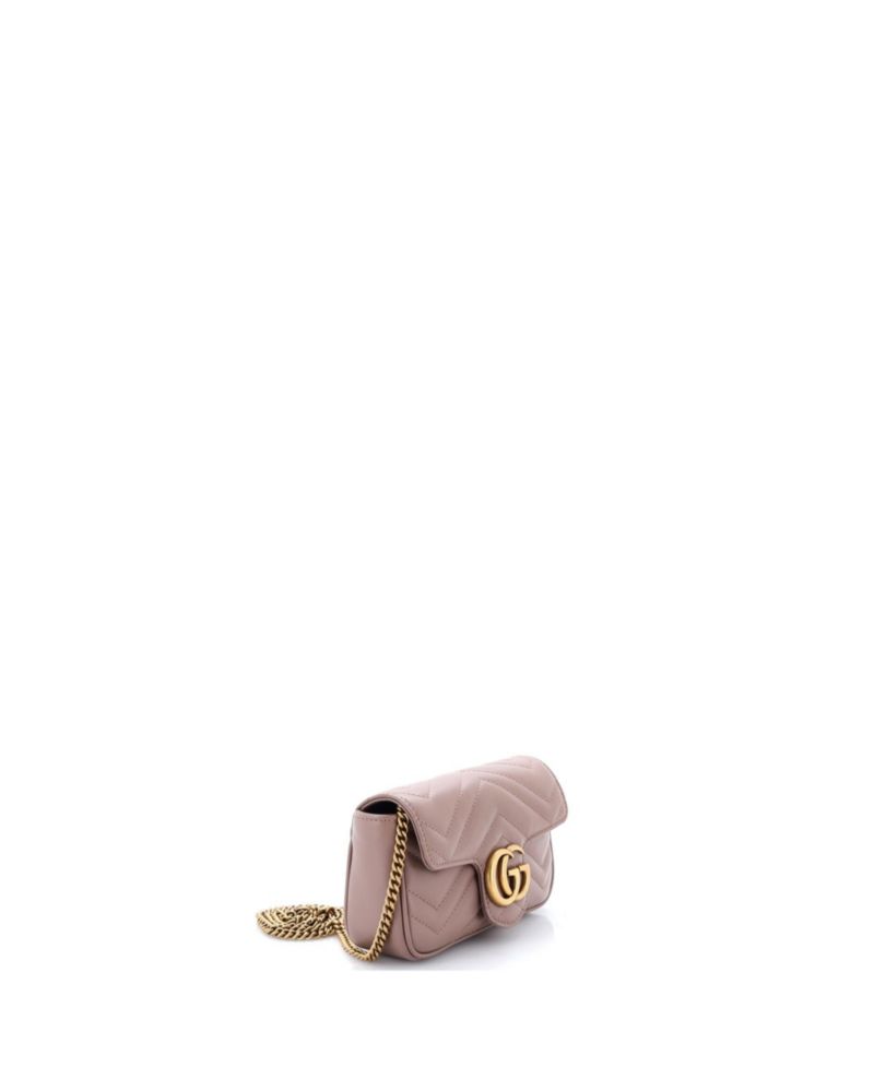 Super Mini GG Marmont Flap Bag Matelasse Leather