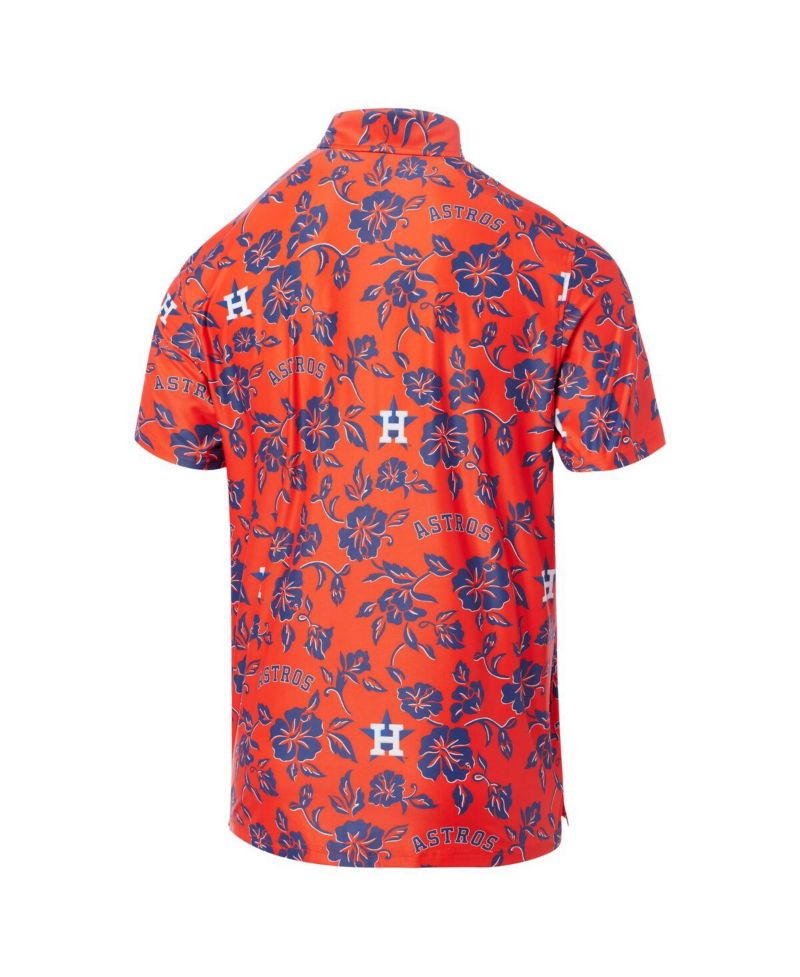 Men's Orange Houston Astros Pua Performance Polo Shirt