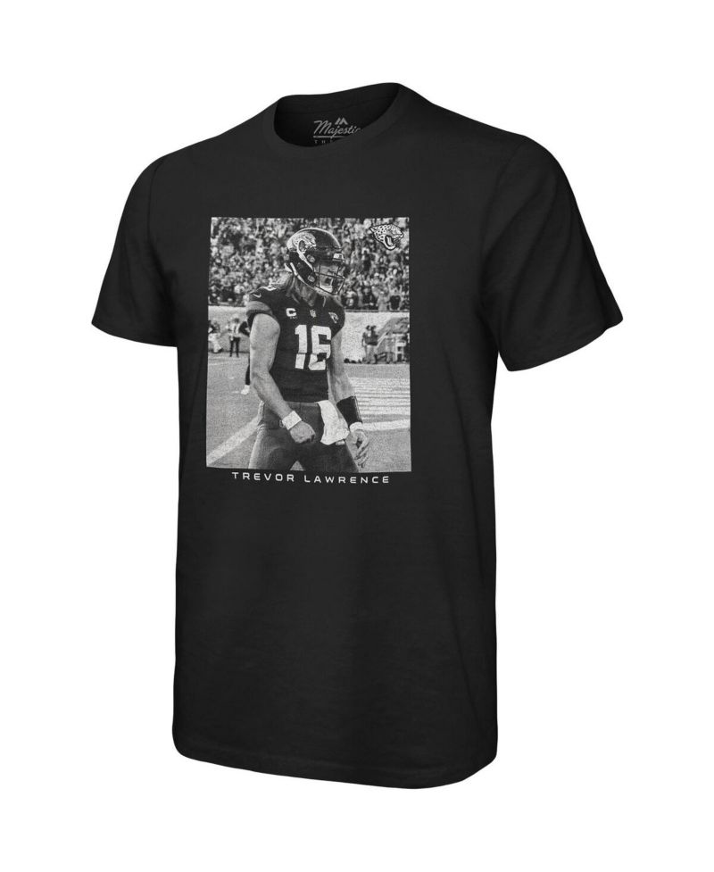 Men's Threads Trevor Lawrence Black Jacksonville Jaguars Oversized Player Image T-shirt