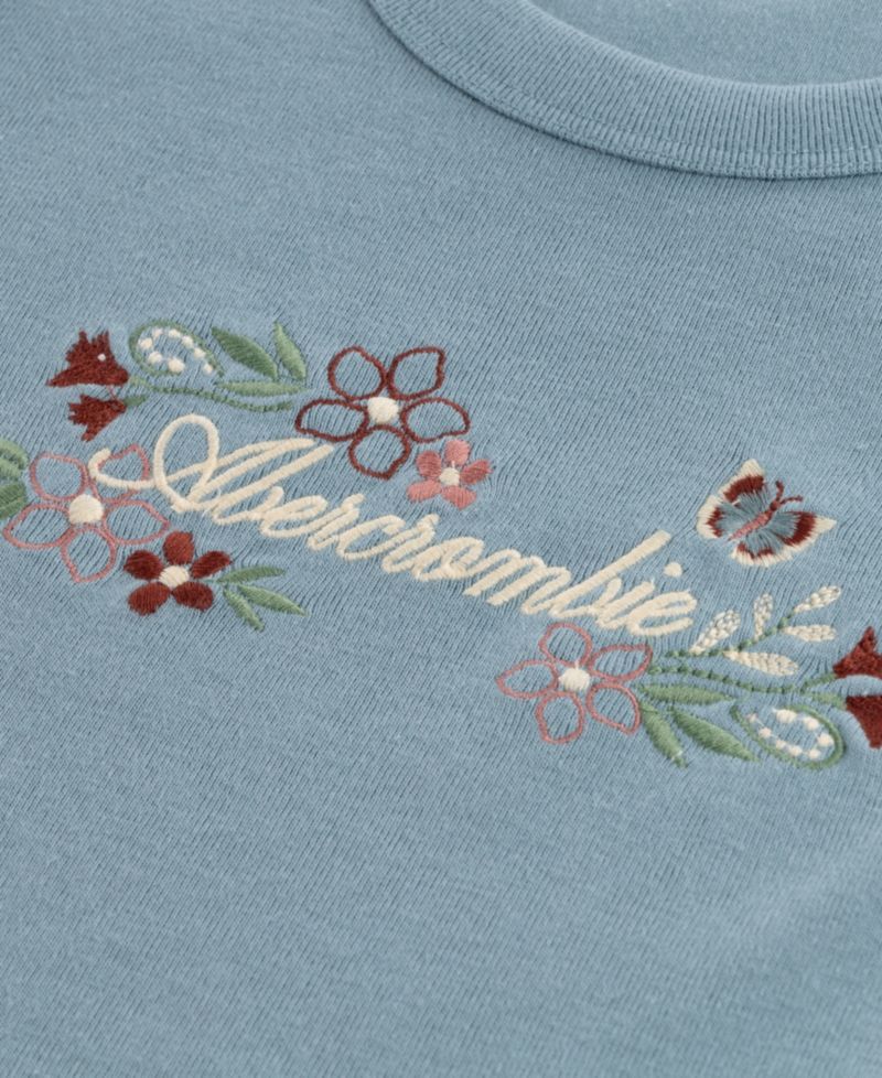 Girls' 5-16 Floral Logo Graphic Short-Sleeve T-Shirt