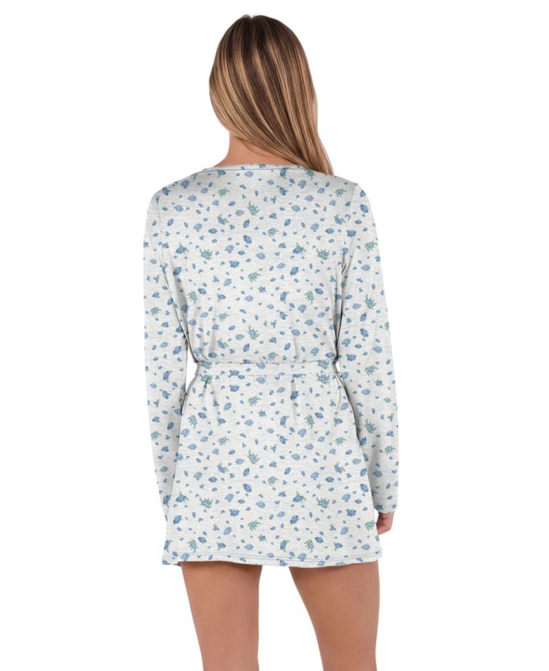 Women's White/Royal Buffalo Bills Cora Hacci Knit Sleep Set