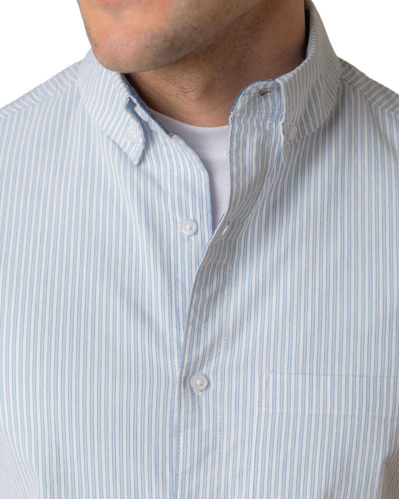 Men's Hope and Henry Organic Long Sleeve Stretch Poplin Button Down Shirt