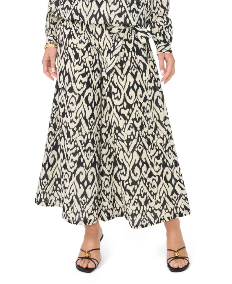 Women's Cropped Wide-Leg Pants