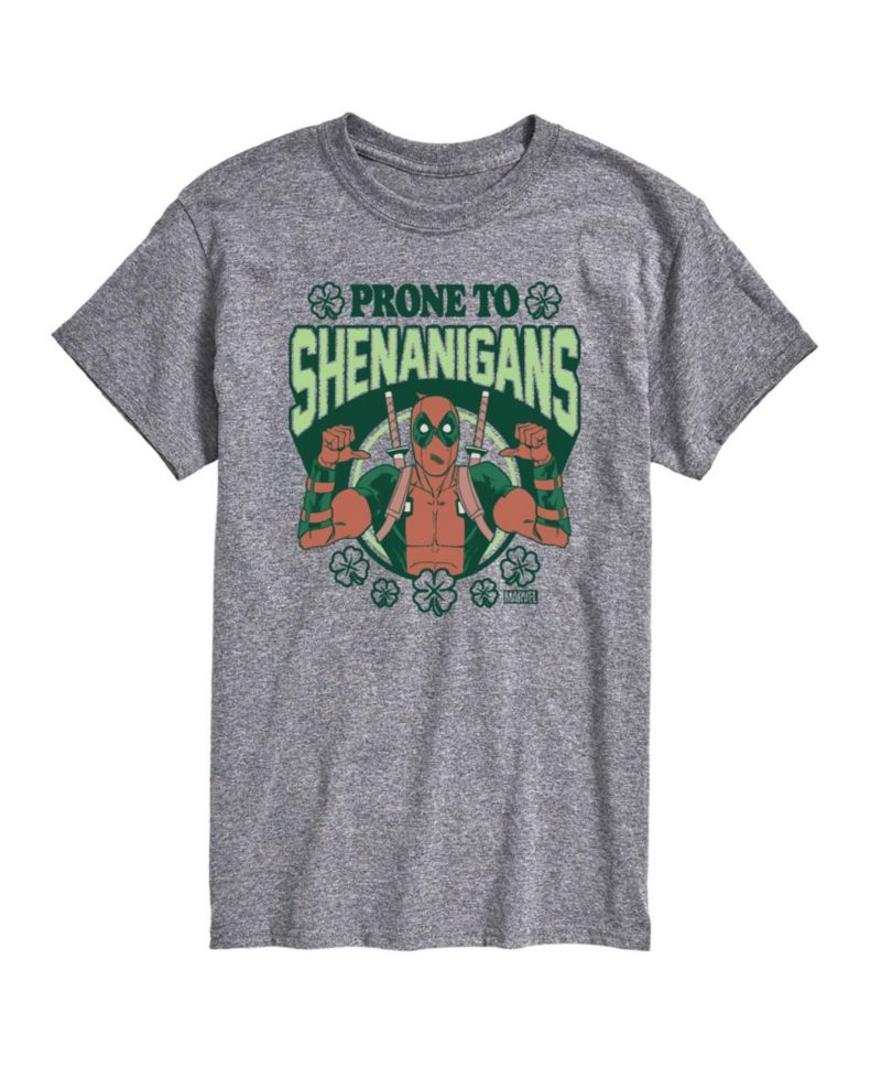 Men's Deadpool Prone To Shenanigans Short-Sleeve Graphic T-Shirt