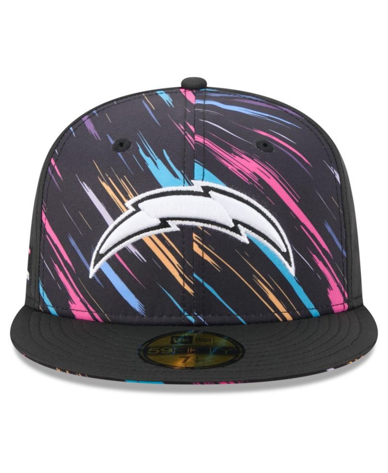 Men's Black Los Angeles Chargers 2026 NFL Cruical Catch 59FIFTY Fitted Hat