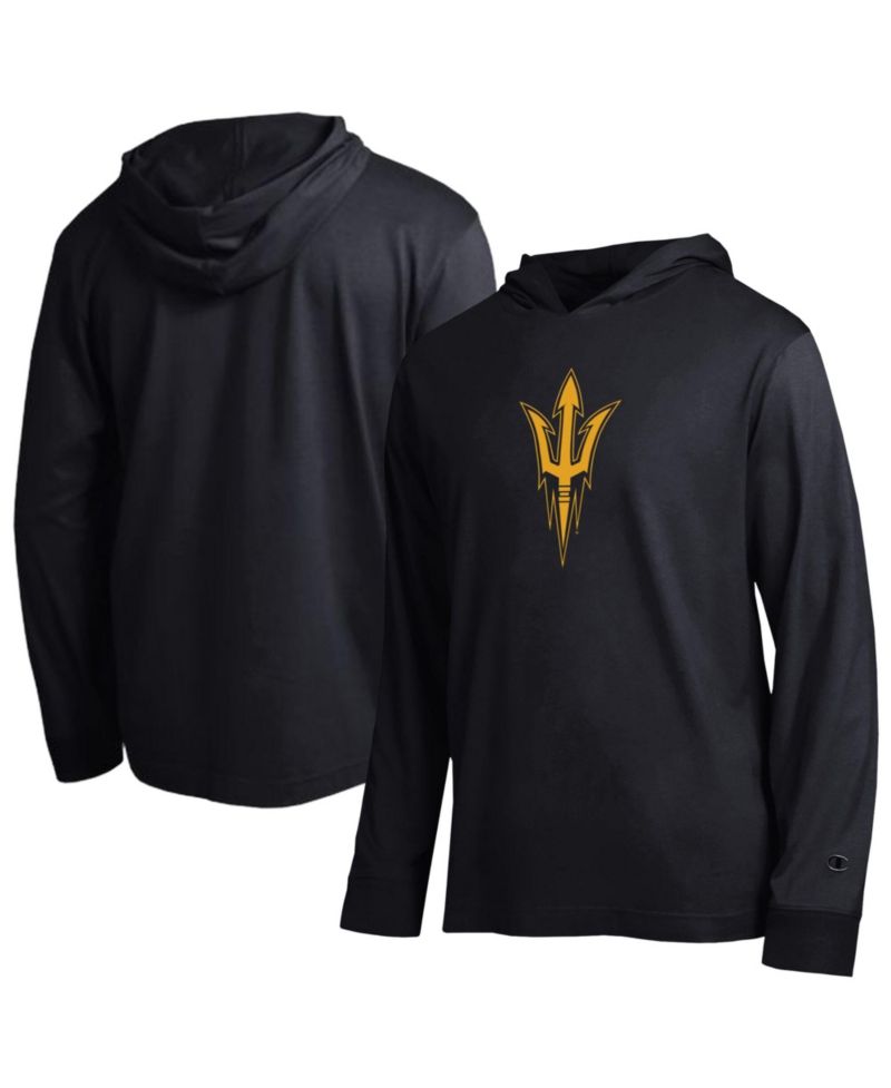 Men's Black Arizona State Sun Devils Tonal All-Star Long Sleeve Hooded T-Shirt