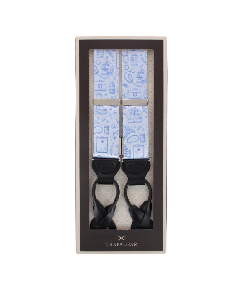 Medical Alert Silk Novelty Suspenders