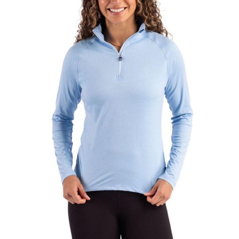 Women's Cutter and Buck Coastline Epic Comfort Recycled Quarter Zip