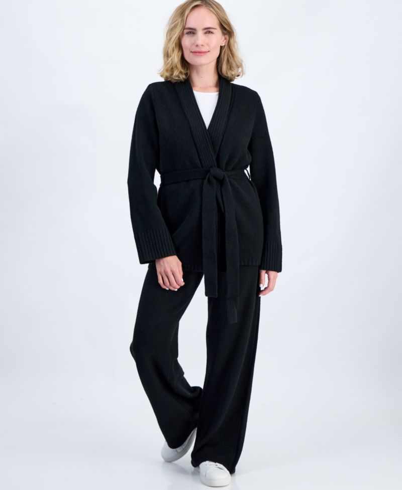 Petite Luxsoft Wrap Front Cardigan, Macy's Exclusive